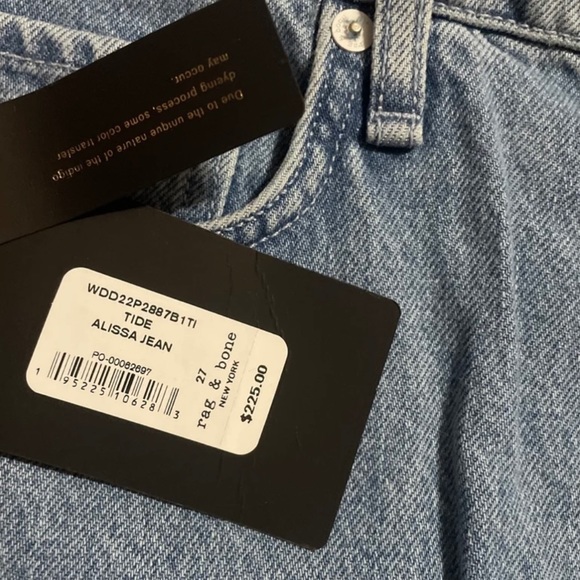 Rag & Bone Alissa High Rise Barrel Leg Jeans - Picture 3 of 9